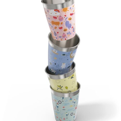 SIGG Kids Cup Becher Set, 4er Set, Daydream, 0,35 L