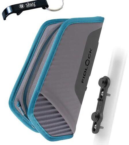 silwy x FIDLOCK Magnet-Tasche, inkl. MAGNET-Fahrradhalterung, blau