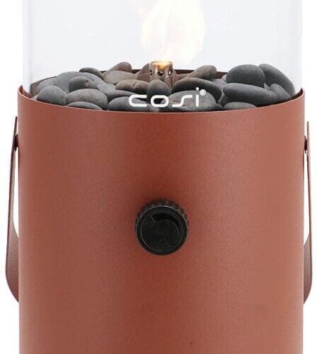 Cosiscoop Gaslaterne, 16x30cm, terra brown