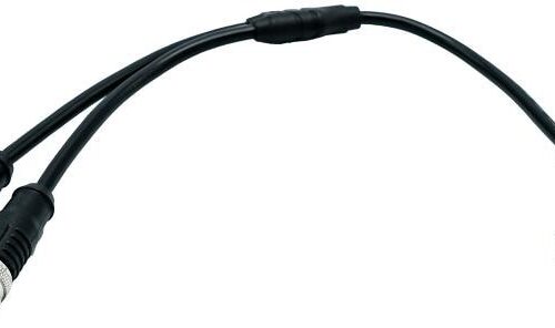 Super B Kabel DNV Y-Split rechtwinklig männlich zu gerade weiblich, 0,2m