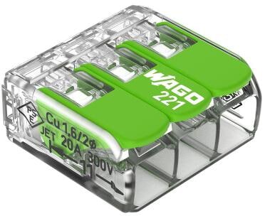 WAGO Verbindungsklemme Green Range 4mm² - 221-423