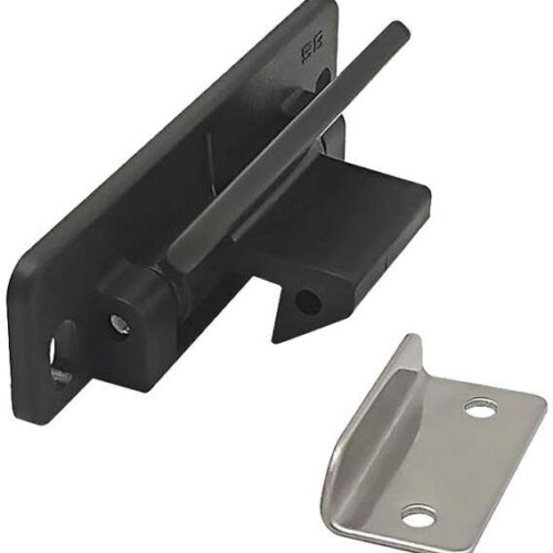 Häfele Hintergriffverschluss, mit Schließwinkel, schwarz