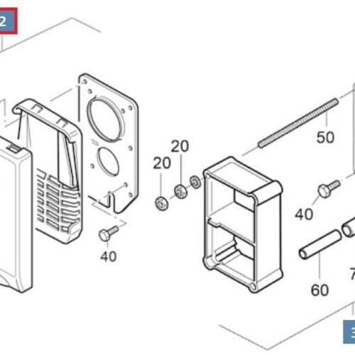 Kaminset KBS 3 - Truma Ersatzteil Nr. 70300-04 - schwarz