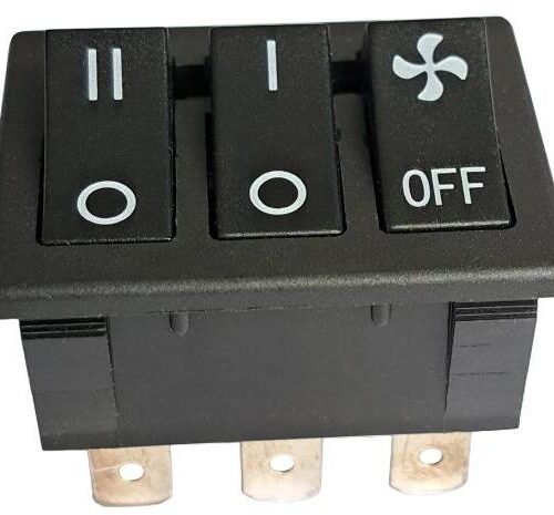 Bedienteilplatte Elektro, schwarz - BlueCraft Ersatzteil Nr. 810269 - für Infrarotofen BC 4200 Turbo