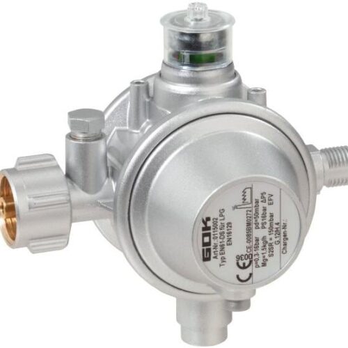 GOK Niederdruckregler EN61-DS (KLF x G 1/4 LH-KN), 1,5kg/h, 50mbar