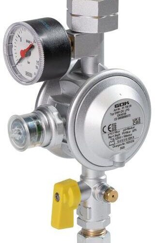 GOK Gasregler EN61-DS (Komb.A x RVS10 UEDS KH Man.), 1,5 kg/h, 50mbar