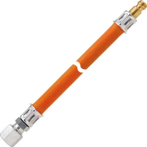GOK Schlauchleitung Gas PS10bar, RVS8 x STN, 800mm, orange