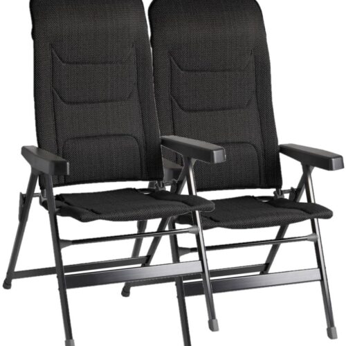 Brunner Rebel Pro Campingstuhl Set, M, schwarz - Camping Wagner Edition