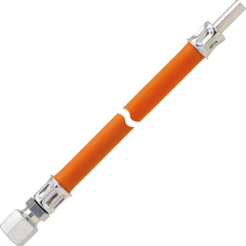GOK Schlauchleitung Gas PS10bar, RVS8 x RST8, 400mm, orange