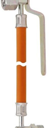 GOK Gas-Hochdruckschlauchleitung, 30mbar, GF mit Haltegriff x AG GF, 300mm, orange