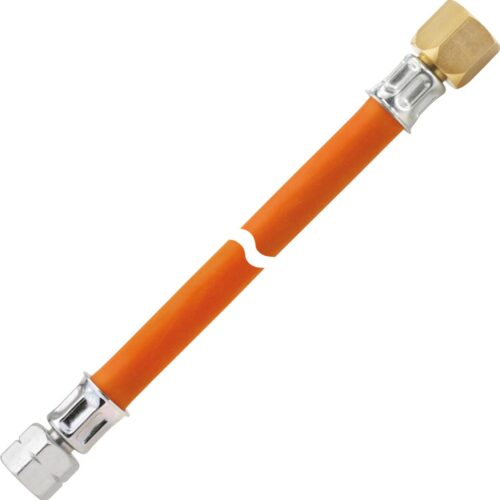 GOK Schlauchleitung Gas PS10bar, G1/4LH ÜM x 5/8 UNF ÜM, 1000mm, orange