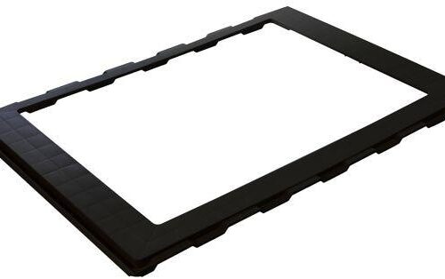 MPK Adapterrahmen, schwarz, hinten, 700x500mm