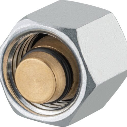 GOK Blindstopfen mit Überwurfmutter Typ BSL aus Messing, IG M22 x 1,5