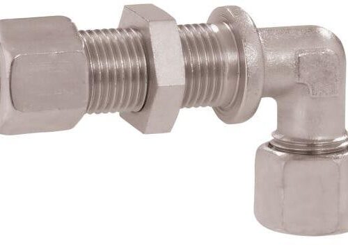 GOK Winkel-Schottverschraubung Typ WSVL, RVS8 x RVS8, verzinkt