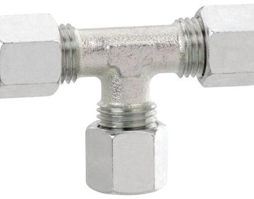 GOK T-Verschraubung Typ TL, 3x RVS 15mm, verzinkt