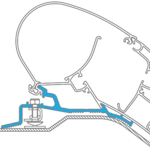 Dometic Perfect Roof 2000/2500 Markisen-Adapter für Ducato/Jumper/Boxer (H2) ab Bj. 2006, 3-teilig