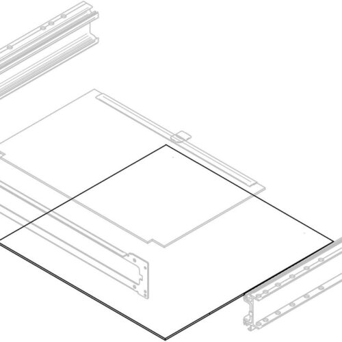 Untere Gehäuseplatte - Thule Ersatzteil Nr. 1500603251 - für Slide-Out V19 Ducato 550