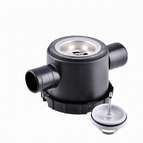 Reich Siphon, mit Edelstahlsieb für Abwassersystem, Ø 33mm, 2 Zugänge