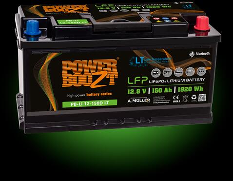 Powerboozt 150Ah L5 DIN LT Lithium-Batterie, 12,8V, 150Ah