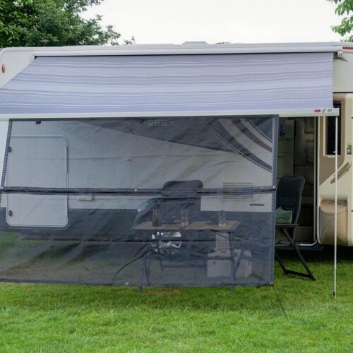 Travellife Atina Sonnenschutzwand, 280x175cm, Zip-off-Front, schwarz