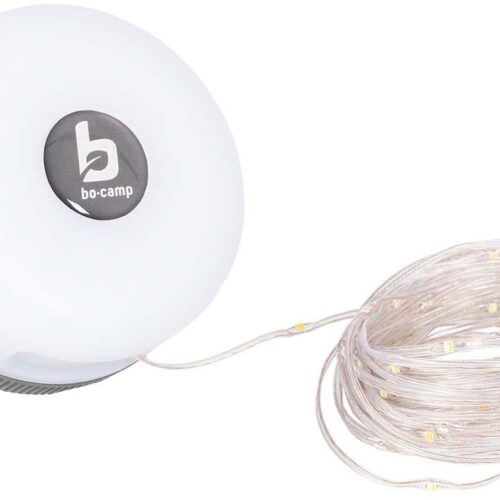 Bo-Camp Mira Akku-Lichterkette, 8m, grau