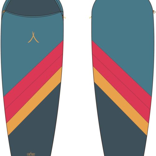 Grand Canyon Kansas 190 Mumienschlafsack, 210x80cm, sturm blau