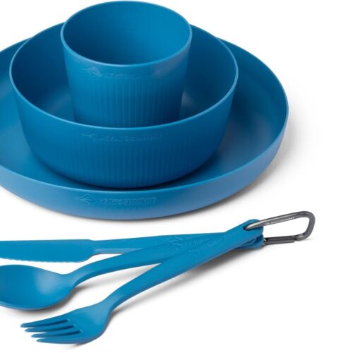 Sea to Summit Camp Geschirr-Set, 6-teilig, mit Meshsack, Cendre Blue