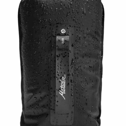 Matador FlatPak Packbeutel mit Rollverschluss, wasserdicht, 2L, schwarz