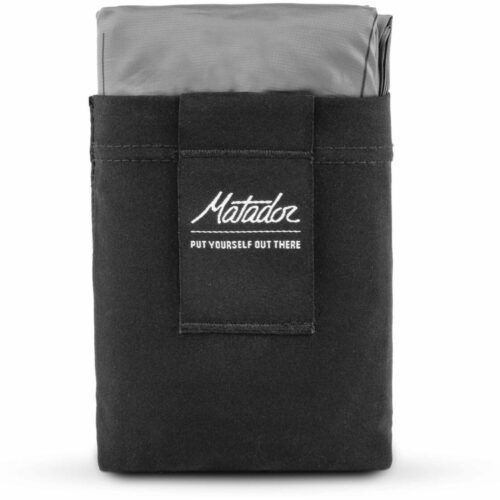 Matador Pocket Blanket 4.0 Outdoor-Decke mit Befestigungshaken, 160x110cm, schwarz