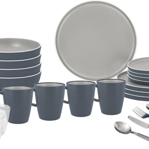 Brunner Stonetouch Trilogy Geschirrset, 36-teilig, trilogy grey