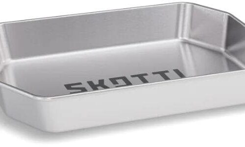 Skotti Plade Teller, 20,5x15x3cm, Edelstahl