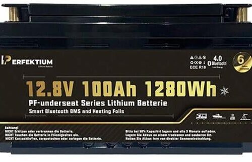 Perfektium PF-Underseat-12 Lithium-Batterie, mit Heizung, 100Ah