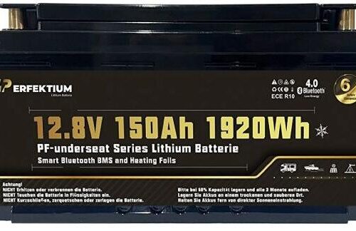 Perfektium PF-Underseat-12 Lithium Batterie, mit Heizung, 150 Ah