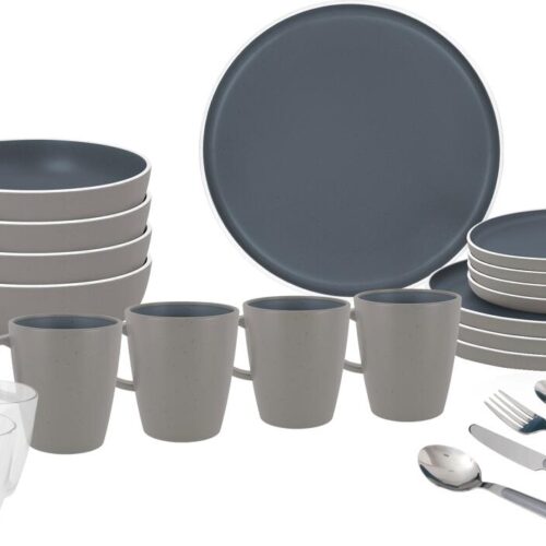 Brunner Stonetouch Trilogy Geschirrset, 36-teilig, trilogy dark