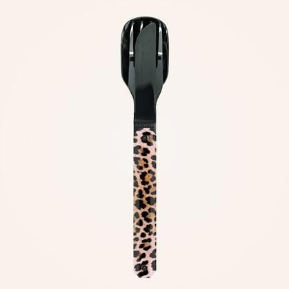 Akinod Feststehendes Besteck 12h34, Leopard