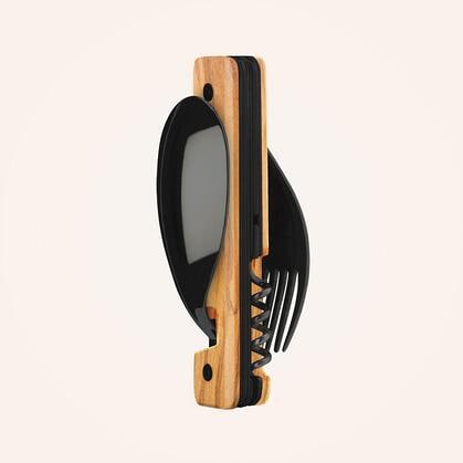 Akinod Multifunktionales Besteck 13h25, Olivenholz