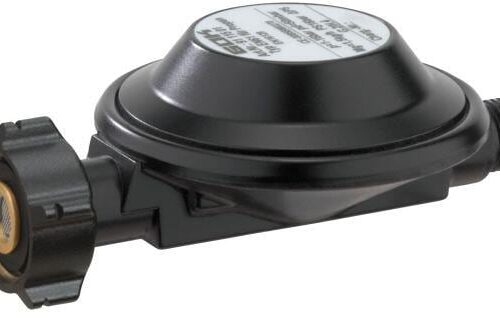 GOK Gasregler EN61 Standard, Shell-F x G1/4LH-KN, 1,5kg/h, 29(30)mbar, SV