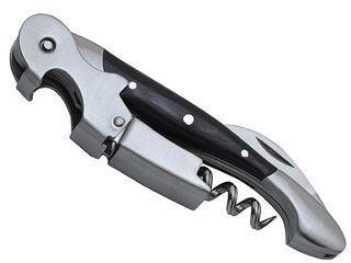 Baladeo Kellnermesser Allegro, Doppelhebel, schwarzes Staminaholz