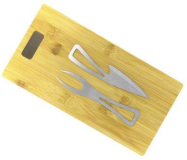 Baladeo Schneidebrett aus Bambus mit Käsebesteck Takeita