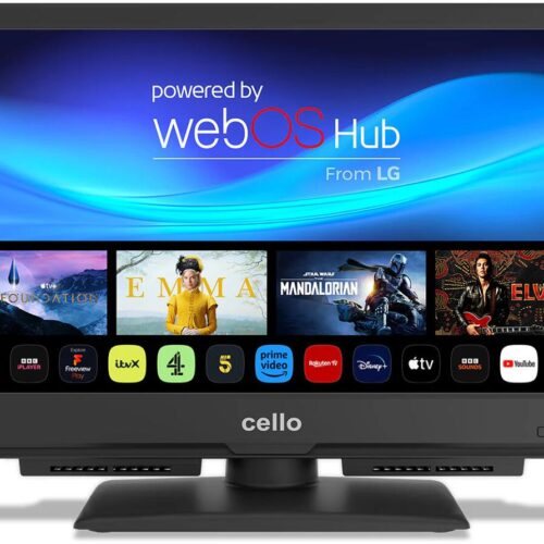 Cello 16″ Smart WebOS Camping LED TV Triple Tuner mit Pitch Perfect Sound