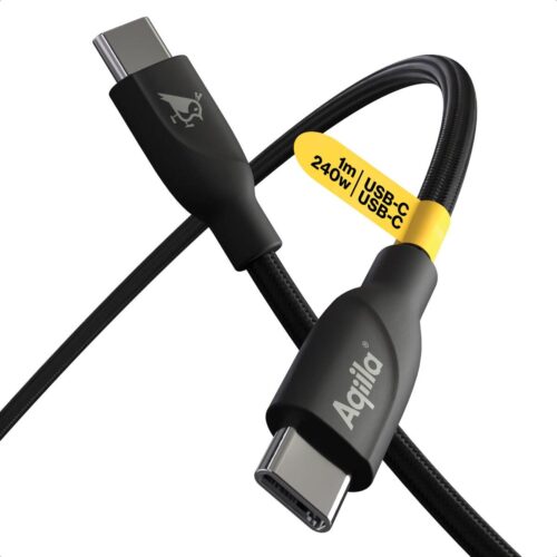 Aqiila Cablebird CB11 Lade- / Sync - Kabel 240W Type C Type C 1 Meter schwarz