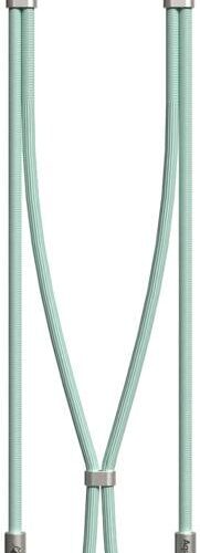 Aqiila 2-in-1 Lanyard Lade- & Synchronisationskabel CL3 Kabel 60W Typ C zu Lightning Grün