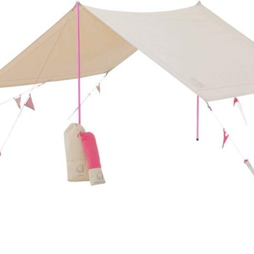 Nordisk Kari Tech Mini Baumwoll Tarp, Azalea Cherry Pink, 300x250cm