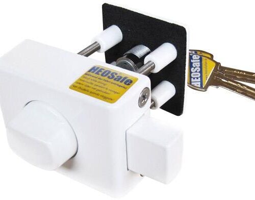 HEOSystem Zusatzschloss (1958-2G) 2er-Set, gleichschließend, grau/silber