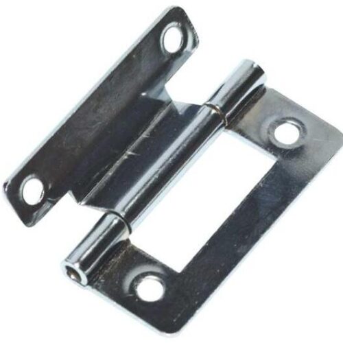 FAWO Klappenscharnier, gekröpft, 50mm, 4er-Pack, vernickelt