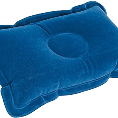 Brunner Morgan Velourskissen, blau