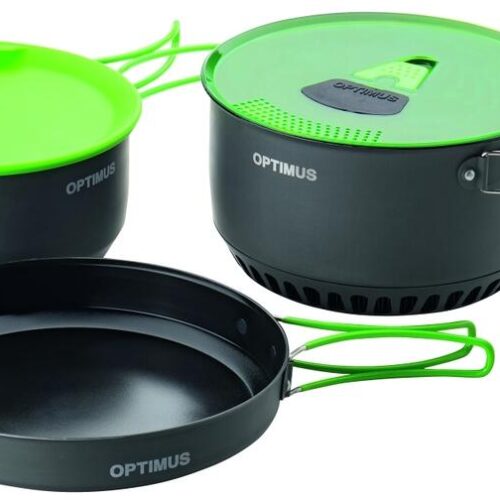 Optimus Terra Camp 4 Kochset, Aluminium, 7-teilig