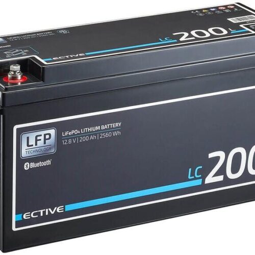 ECTIVE LT 12V LiFePO4 Lithium, LC 200L, Versorgungsbatterie, 200 Ah