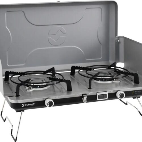 Outwell Merapi Pro Duo Gaskocher, 6000W, silber/schwarz