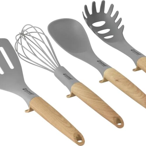 Outwell Almada Utensil Set, 4-teilig, grau/braun